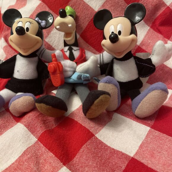 Disney House of Mouse McDonalds Happy Meal Toy 2001 Mickey-Minnie-goofy - Picture 1 of 8